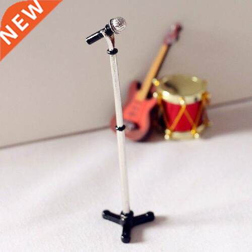 Cute Mini Metal Microphone Model 1:12 Doll House Dollhouse