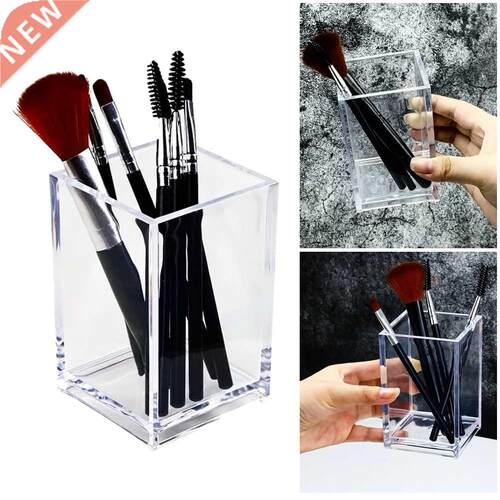 Make Up Organizer Plastic Makeup Brush Pot With Brushes Stor