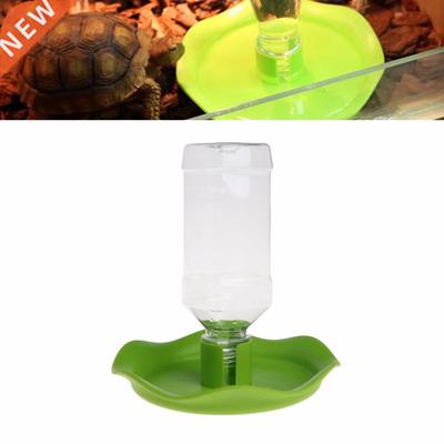 1pc New Green Reptile Crawler Food Bowl Water Drinker