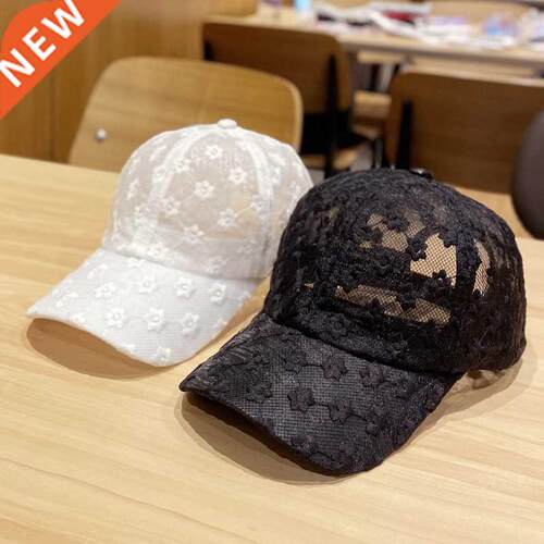 Summer Lace Hat, Cotton Ladies Baseball Cap, Mesh Breathable