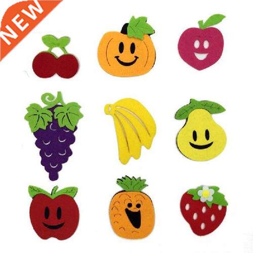 5pcs Fruits Cutting Felt Fabric Nonwoven Cloth Felts