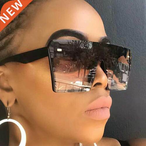 2020 Fashion Oversized Square Sunglasses Retro Gradient Big