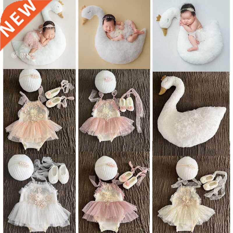 New Born Girl Dress Baby Photography Props Outfit Set Baby图片
