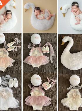 New Born Girl Dress Baby Photography Props Outfit Set Baby