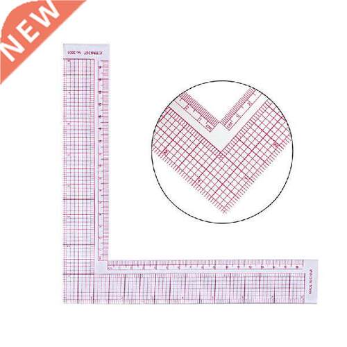 1Pcs Quilting Ruler Plastic L Shape Craft Scale Rule