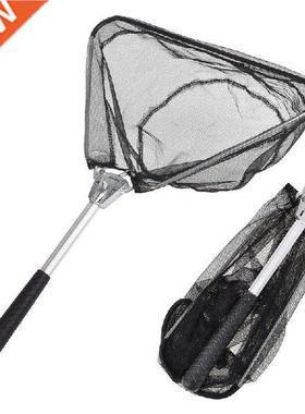 Folding Fly Fishing Net Aluminum Alloy Pole Nets Triangular