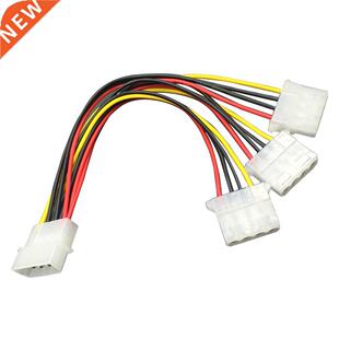20cm Big 4-pin 1-to-3 Male to Female IDE Molex Power Extensi