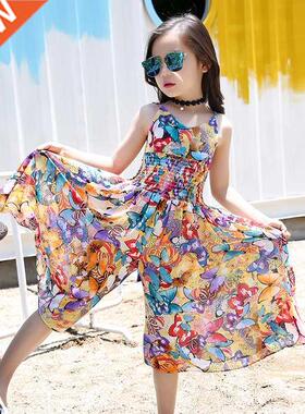 2020 New Girls Dresses Bohemia Children Dresses Girls Summer