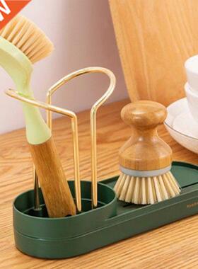 Kitchen Sink Organizer Dish Drainer Drain Rack Soap Sponge