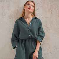 HiLoc Casual Sleepwear Cotton Pajamas For Women Sets Suit Tu thumbnail 7