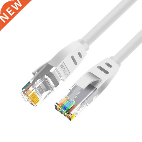 Cat 6 Ethernet Cable Flat Head 10Ft 10Gbps RJ45 Internet Cab