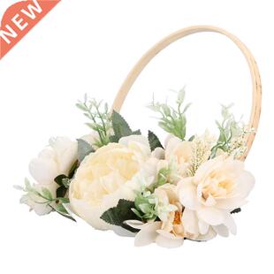 Artificial Flower Wreath Reusable Wedding Flower Wreath for
