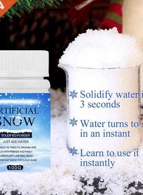 50g/100g tificial Snowflakes Instant Fake Snow Powder For
