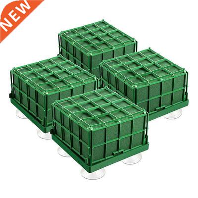 4Pcs Floral Foam Cage Flower Holder with Floral Foam and Suc