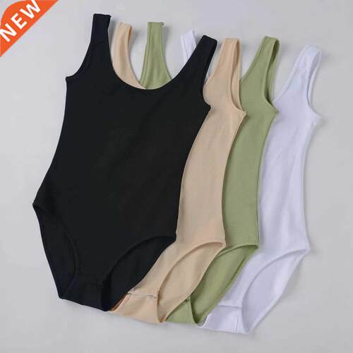 She'sModa Cotton U-neck Sold Color Casual Slm Bodycon Body
