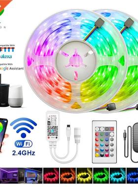 5m 10m 15m WiFi LED Strip Light RG Waterproof D 5050 2835 D