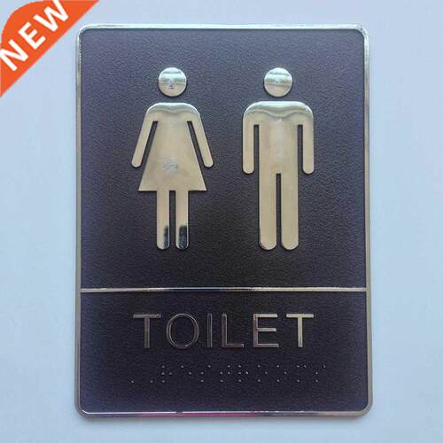 1PC Bathroom Acrylic Mark Label Removable Back Self-Adhesive