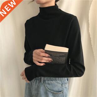 Turtleneck Bottoming Shirt Top for Women Autumn 2020 New All