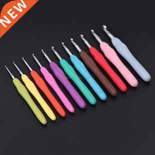Ergonomic Multi Colour Crochet Hooks Yarn Knitting Needles