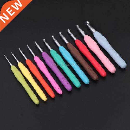 Ergonomic Multi Colour Crochet Hooks Yarn Knitting Needles