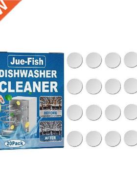 20x Dishwasher Cleaner Oil Stain Removal Descaling Tablets