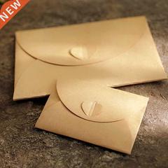 50pcs/lot Handmade Heart Kraft Envelope Vintage Envelopes R