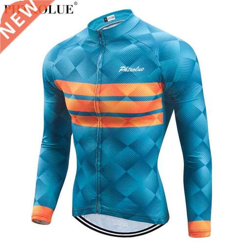 Phtxolue Long Sleeve Cycling Jerseys Breathable Mountain Bik