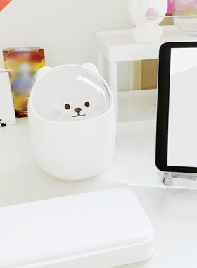Cartoon Cute Bear Desktop Small Trash Bin Waste Bin Bedroom