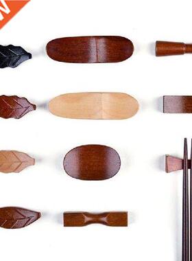 5Pcs/Set Wooded Chopstick Rack Japanese Style Creative