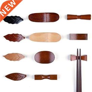 5Pcs/Set Wooded Chopstick Rack Japanese Style Creative