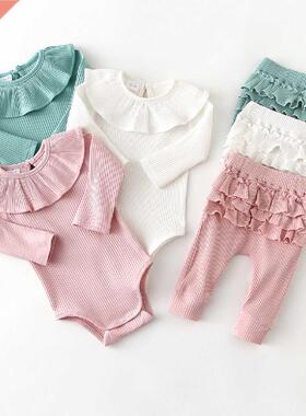 Newborn Baby Girl Clothes Sets Cute Casual Floral Romper + P