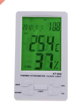 Indoor/ LCD Thermometer Hygrometer Temperature Humidity Met