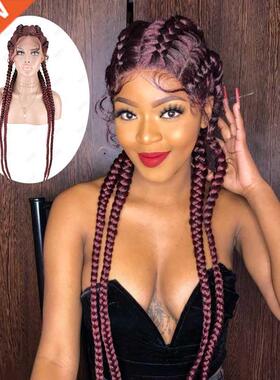 BLISS African American Box Black Braid Hair Wig Synthetic Ha