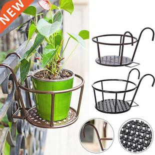 Outdoor Hanging Plant Iron Racks Balcony Garden Flower Pot