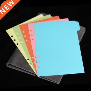 5pcs/set binder dividers a6 subject index divider for notebo