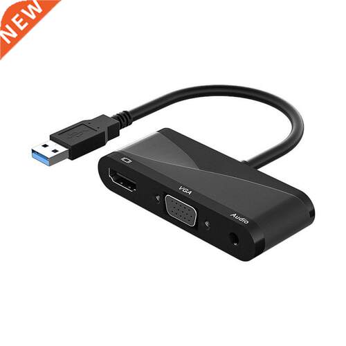 USB 3.0 to HDM-compatble+VGA+Audo Adapter Converter 5Gbps