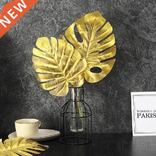 Artificial Gold Turtle Leaf Fake Plant Leaves Tropical