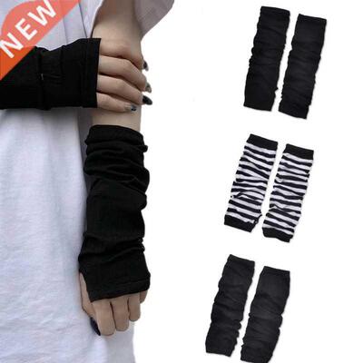 Unisex Long Fingerless Gloves Wrist Elbow Gloves Arm Warmer