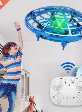 Mini RC UFO With Five Induction Colorful Light Flying nti-c