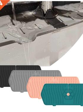 Silicone Faucet Mat For Kitchen Sink Splash Guard Drain Dry