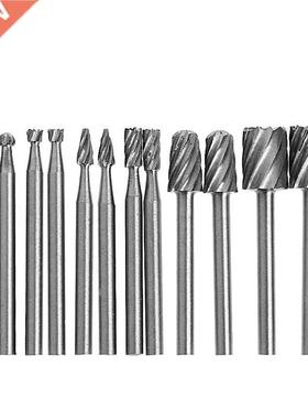 12 Pcs/ Set 1/8 Inch Shank HSS Rotary Burr File Set Milling