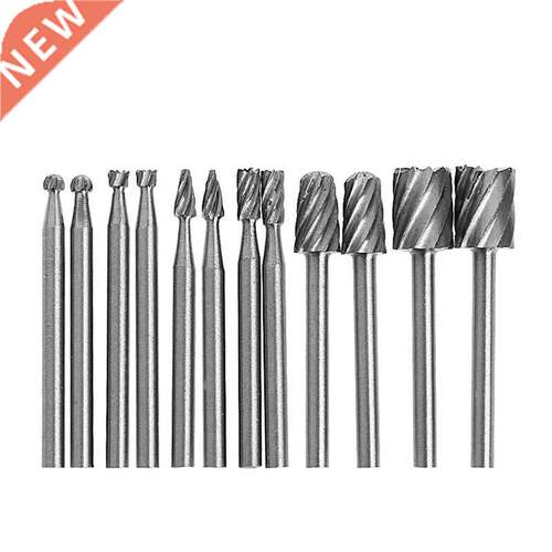 12 Pcs/ Set 1/8 Inch Shank HSS Rotary Burr File Set Milling