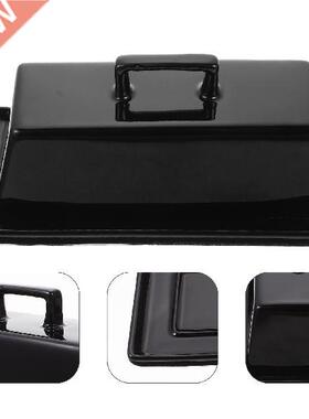 Butter Dish Ceramic Container Cheese Keeper Plate Holder