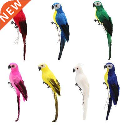 28cm Handmade Simulation Parrot Foam Feather Macaw Animal