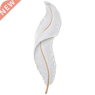 Led White Feather Wall Lamp For TV Backdrop Bedroom Bedside
