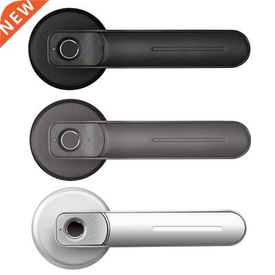 Fingerprint Door Lock Handle USB Rechargeable Anti Theft Sma