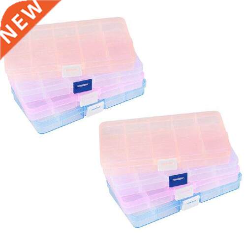 8 Packs (4 Colors) Plaic orage Box (15 Compartments)