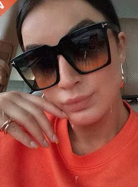 Square Sunglasses Women 2022 Vintage Brand Oversize TF Women