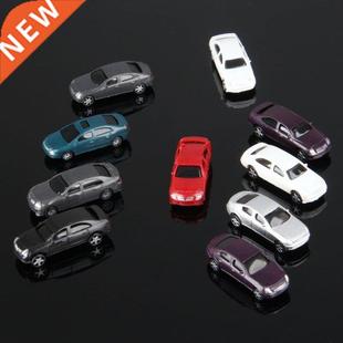 10pcs Model Cars 1:100 HO Scale Railway Layout Architecture