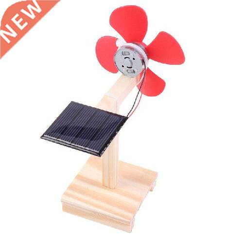 Science Toy Mini Solar Fan  Model Kit Wooden